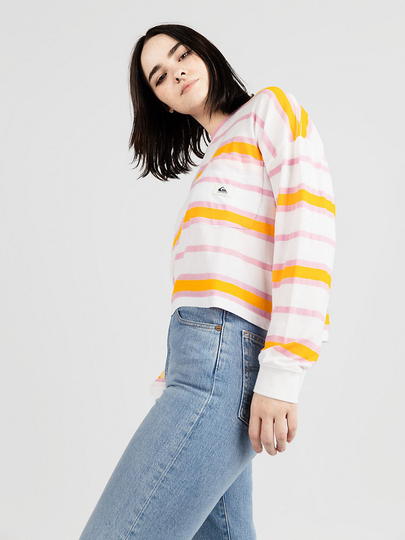 Quiksilver High Heritage Long Sleeve T-Shirt valkoinen