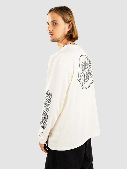 Santa Cruz Alive Dot Long Sleeve T-Shirt valkoinen