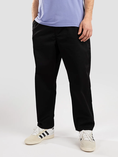 Volcom Pleated Loose Tapered Housut musta