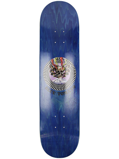 Blue Tomato Skull Mountain 7.75" Skateboard Deck ruskea