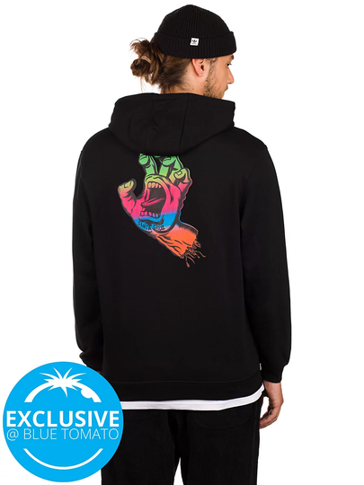 Santa Cruz BT Multi Fade Screaming Hand Hoodie musta