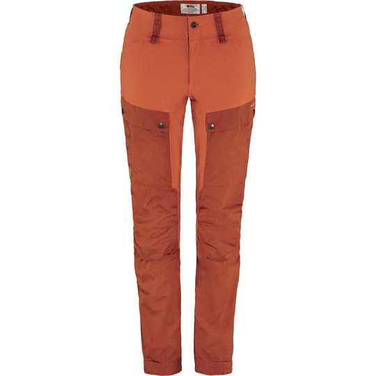 Fjällräven Keb Trousers Curved W Short - Cabin Red-rowan Red - Naiset - 32