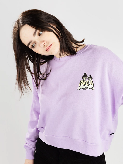 RVCA Mycelium Fleece Sweater violet