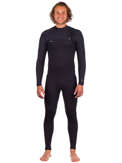 O'Neill Hyperfreak 4/3+ Chest Zip Wetsuit musta