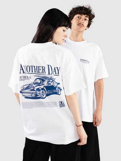 Another Cotton Lab Another Day Oversized T-paita valkoinen