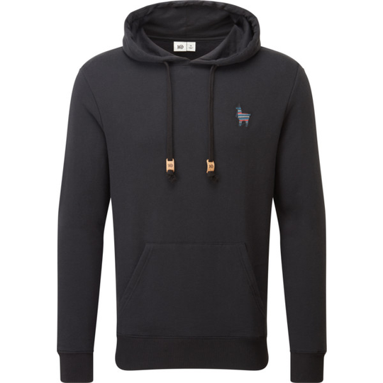 Tentree M Peru Embroidered Llama Hoodie - Meteorite Black - Miehet - S