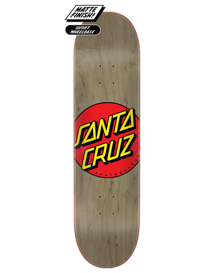Santa Cruz Classic Dot 8.375" Skateboard Deck ruskea