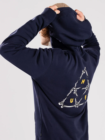 HUF Broken Bones TT Hoodie sininen