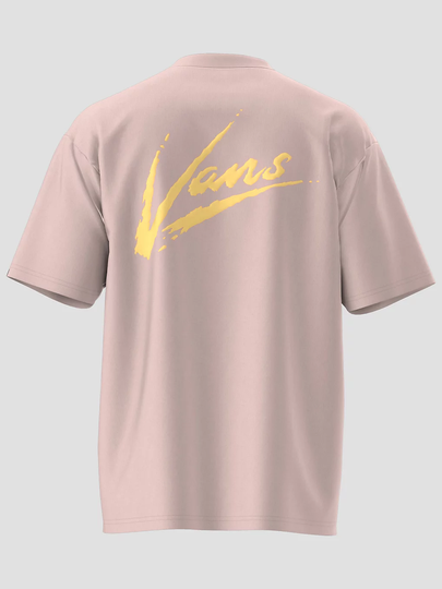Vans Brush Script Loose T-paita pinkki