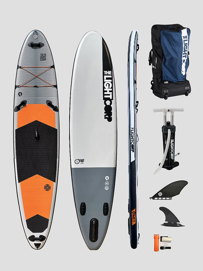 Light ISUP Platin Series Freeride 12'4" X 33" SUP-Lauta kuviotu