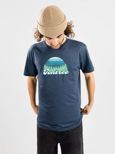 Tentree No Rain No Trees T-Shirt sininen
