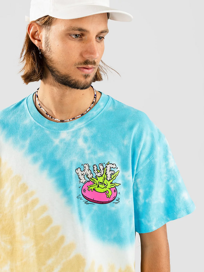 HUF Lifes A Beach T-Shirt tiedye