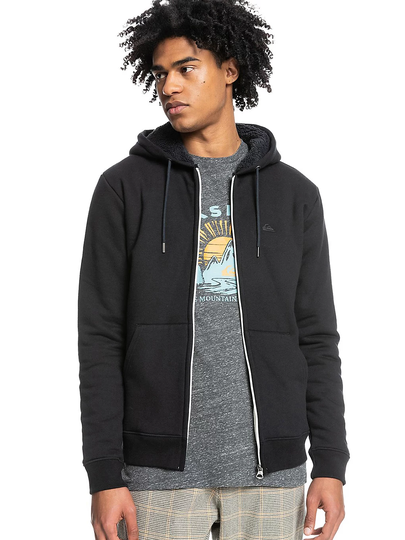 Quiksilver Essentials Sherpa Zip Hoodie musta