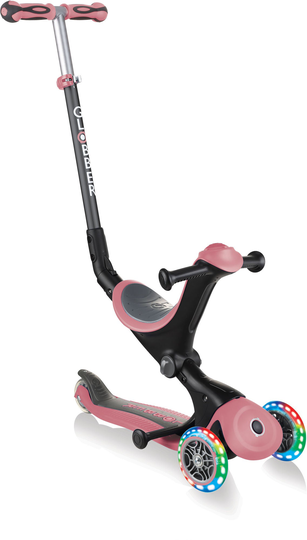 Globber Go Up Deluxe 3-in-1 Potkulauta, Vaaleanpunainen