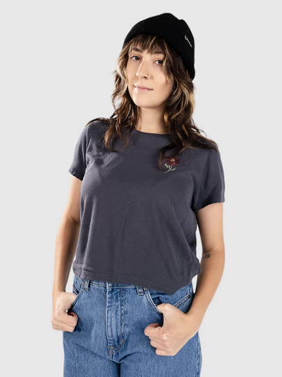 RVCA Flower T-Paita harmaa
