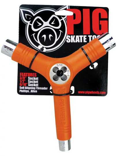 Pig Wheels Tool incl. Threadcutter oranssi