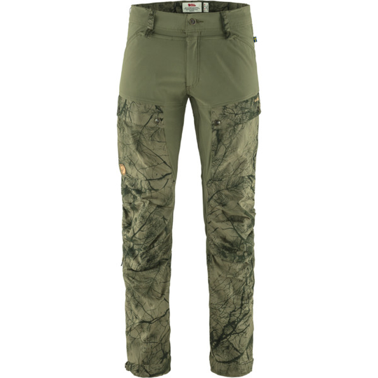 Fjällräven Keb Trousers M Reg - Green Camo-laurel Green - Miehet - 44