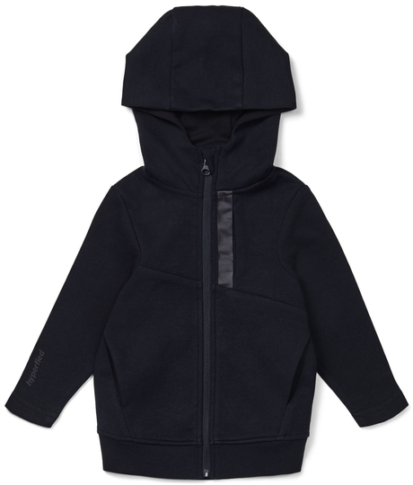Hyperfied Mesh Zipped Hoodie, Anthracite 110-116