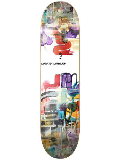 Colours Will Barras Grunge Logo 8.4" Skateboard Deck kuviotu