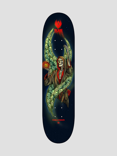 Powell Peralta Flight Pro 243 CharlieBlair Necromancer 8.25" Skateboard Deck musta