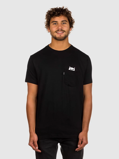 RIPNDIP Lord Nermal Pocket T-paita musta