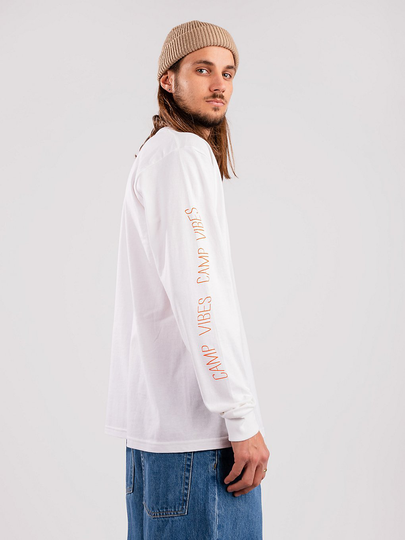 Poler Summit Long Sleeve T-Shirt valkoinen