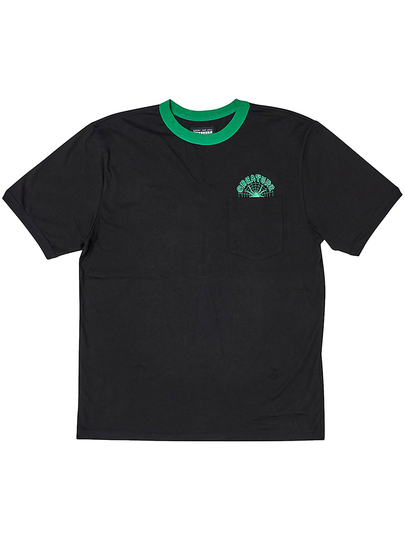 Creature Web Ringer T-Shirt musta