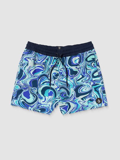 Volcom Lido Print Trunk 16 Surffishortsit sininen