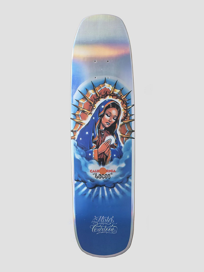 California Locos X Mister Cartoon Guadalupe 8.25" Skateboard Deck kuviotu