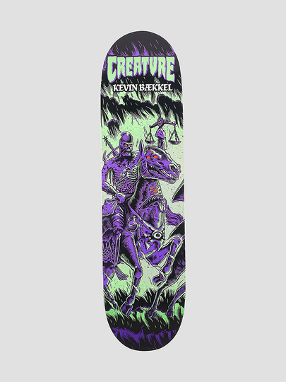 Creature Baekkel Horseman VX 8.5" Skateboard Deck musta
