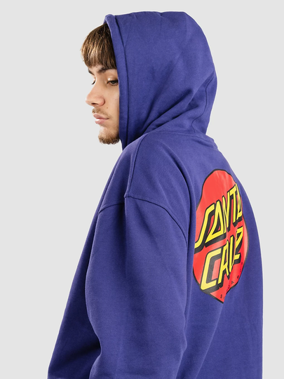Santa Cruz Classic Dot Chest Hoodie sininen
