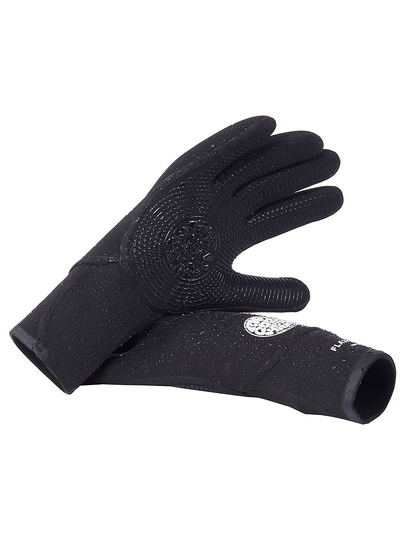 Rip Curl Flashbomb 3/2 5 Finger Gloves musta