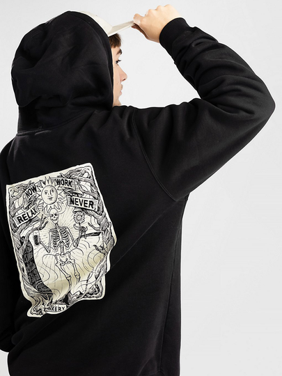 The Bakery Relax Now Hoodie musta