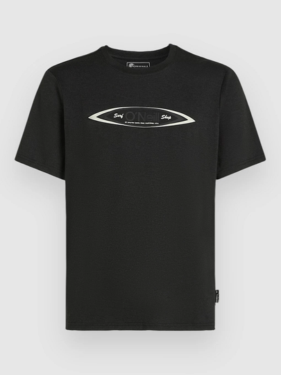 O'Neill O'Riginals Hybrid Polygiene Graphic T-paita musta