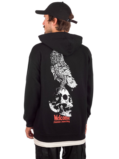 Welcome Bird Brain Hoodie musta