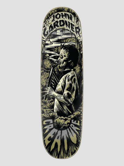 Creature Gardner Horrifico 8.8" Skateboard Deck musta