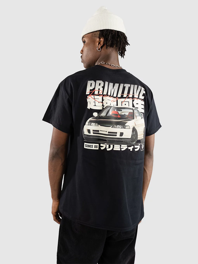 Primitive Racer Tee T-paita musta