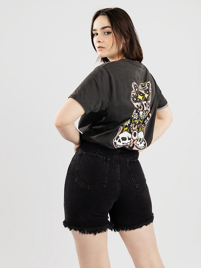 Volcom Truly Ringer T-Shirt musta