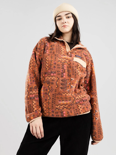 Patagonia Lw Synch Snap Fleece Hoodie ruskea