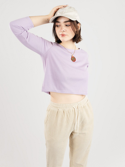 Santa Cruz Classic Dot Front EMB Longsleeve T-Shirt violet