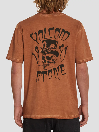 Volcom 2Dabone T-Shirt ruskea