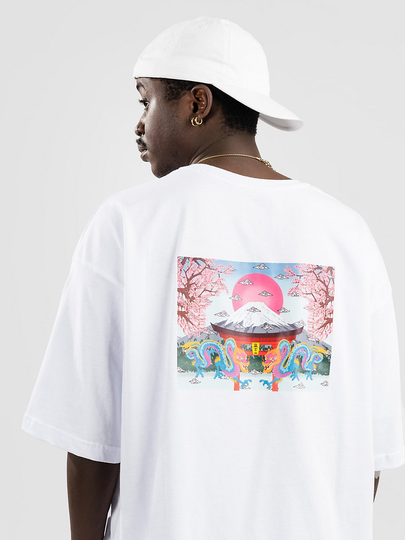 POPSHOPOHA Blue Dragon T-Shirt valkoinen