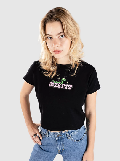 Misfit Shapes Wilbur Rib T-Paita musta