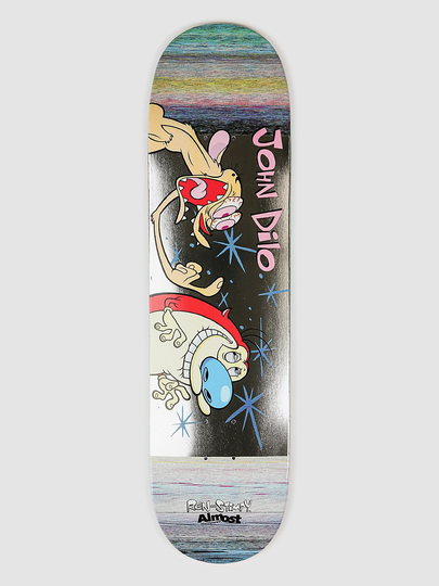 Almost Ren & Stimpy Fingered R7 Dilo 8.375" Skateboard Deck kuviotu