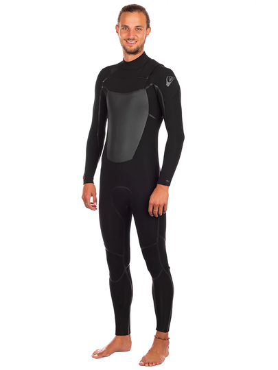 Quiksilver Marathon Sessions 4/3 Chest Zip Wetsuit musta