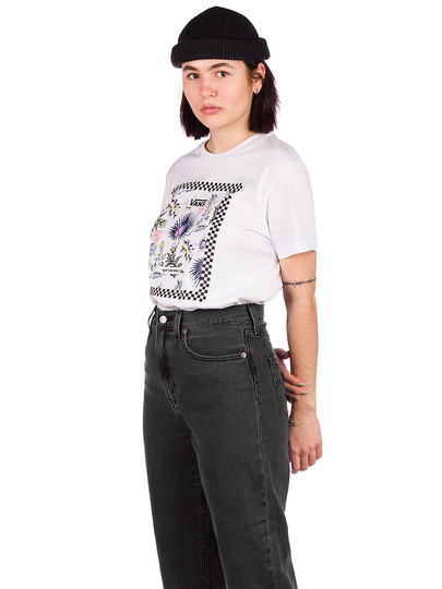 Vans Border Floral BF T-Shirt valkoinen