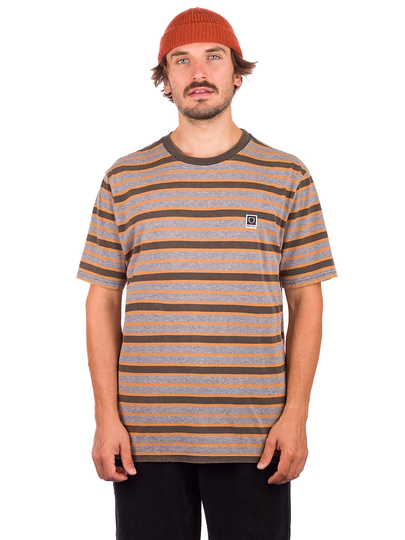 Brixton Hilt Multi Stripe T-Shirt musta