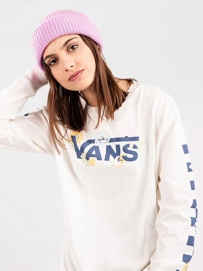 Vans Deco Pilot Long Sleeve T-Shirt valkoinen
