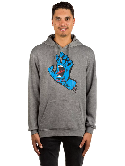 Santa Cruz Screaming Hand Hoodie harmaa