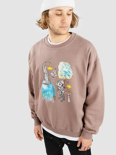 Volcom Fa Chrissieabbottxfrench Crew Sweater ruskea